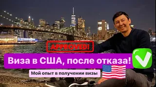 Виза в США, после отказа! Мой опыт в получении визы ##визавамерику #визавсшапослеотказа #визавсша