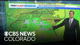 Warm with daily shower chances across Colorado