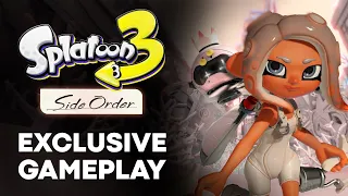8 Minutes of SPLATOON 3 DLC - SIDE ORDER - Exclusive NEW GAMEPLAY!!! 🐙 (Nintendo Switch)