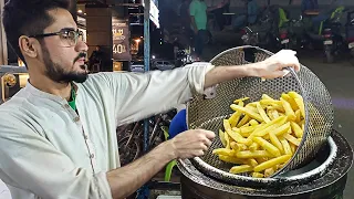 Flavored French Fries Making l Perfect Street Food French Fries l How to Make Crispy French Fries