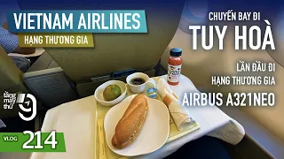 [M9] #214: Lần đầu bay đi Tuy Hoà với hạng thương gia Airbus A321neo | Yêu Máy Bay