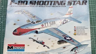 Monogram F-80 Shooting Star 1/48 Scale Model Aircraft