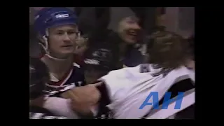 NHL Feb. 28, 1990 Los Angeles Kings v Edmonton Oilers (melee) Marty McSorley v Esa Tikkanen