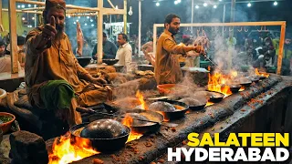 Hyderabad ka Salateen | Mutton Karhai & Namkeen | Hala Naka ki Namak Mandi | Pakistani Street Food