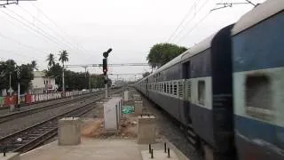 12633 CHENNAI EGMORE-KANNIYAKUMARI Super Fast Express with RPM WAP-4 22844.