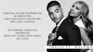 Desde Esa Noche   Maluma Ft Thalia   Video Letra 2016