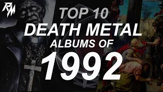 TOP 10 DEATH METAL ALBUMS OF 1992. (Cannibal Corpse, Deicide, Bolt Thrower & At The Gates)