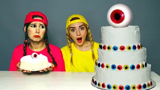 Mukbang Giant Eyeball Jelly Cake | 대왕 눈알 젤리 케이크 먹방 MIU