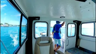 Solo Crossing Bahamas to Florida in a Crooked pilothouse boat Miami to Bimini