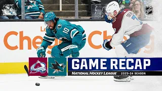 Avalanche @ Sharks 10/14 | NHL Highlights 2023