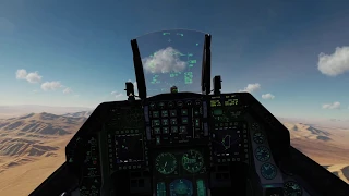 f16 bomb, rocket, strafe practice onboard view nttr nellis afb dcs world