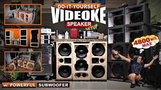 DIY Videoke UNIVERSAL Speaker Box Indoor/Outdoor MID-HI + SUBWOOFER [ Full Range 4800 watts PMPO ]