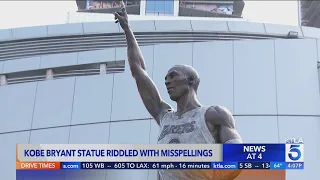 Kobe Bryant’s statue outside Crypto.com Arena is full of misspellings