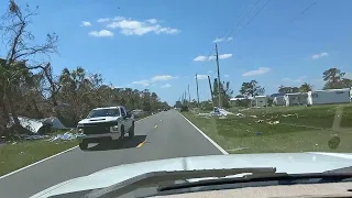 Hurricane Ian damage North port/Port Charlotte, Chancellor Blvd.