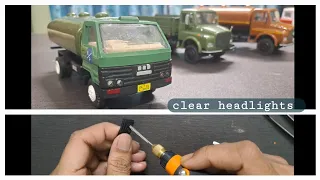 How to install clear headlights on DCM TOYOTA BY CENTY TOYS . #youtubevideos
