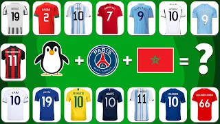 (FULL 10 )Guess the SONG EMOJI and JERSEY and Flag of FOOTBALL Player Neymar,|Ronaldo, Messi