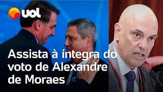 Moraes vota para condenar Bolsonaro e Braga Netto por uso eleitoral de 7 de setembro; veja íntegra