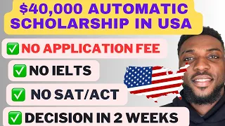 MOVE TO USA IN 2024 - $40,000 yearly in SCHOLARSHIP
