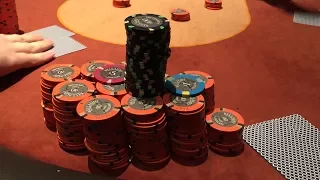 I bet ALLLLL of my chips! Biggest hands at Bellagio - Poker Vlog