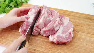 Any meat will be tender and juicy when cooked like this! God how delicious! Oh what delicious! ASMR