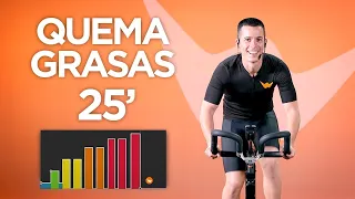 Clase completa ciclo indoor quemagrasas en 25 minutos