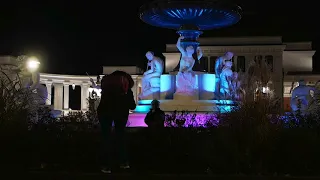 Iluminatul arhitectural al fântânii arteziene din Parcul Central „Simion Bărnuțiu”