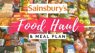 SAINSBURYS FOOD HAUL & FAMILY MEAL PLAN | FOOD HAUL UK | SAINSBURYS GROCERY HAUL 2021