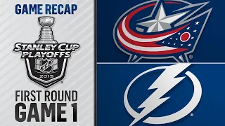 Blue Jackets rally to stun Lightning in Game 1