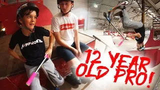 12 YEAR OLD SCOOTER PRO AT RAMPWORX SKATEPARK