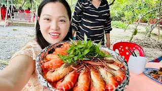 Vlog 2084 ll DẪN ĐẠI GĐ VỀ BẾN TRE- TÔM CÀNG XANH- LƯƠN ĐỒNG- GỎI ỐC- CÁ TAI TƯỢNG CHIÊN XÙ