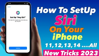 How To Set Up Siri On iPhone 2023 | Iphone Me Siri Ki Setting Kaise Karen | Easy way | New Tricks