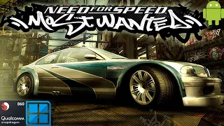 Need for Speed Most Wanted On Android, Winlator, snapdragon 860