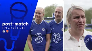 Emma Hayes' post-match reaction & a farewell message from Harder & Eriksson.