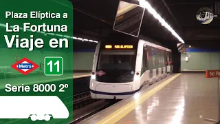 Viajando en la línea 11 de Metro de Madrid (ida y vuelta)