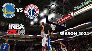 Golden State Warriors vs Washington Wizards  (Season 2023-2024) Full Game Highlights NBA2K24