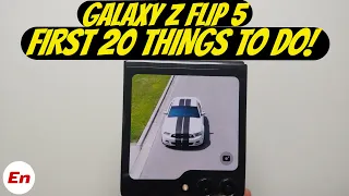 Samsung Galaxy Z Flip 5 : First 20 Things To Do (Tips & Tricks)!