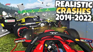 F1 REALISTIC CRASHES 2014 - 2022 #22