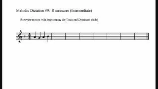 Melodic Dictation #9: Diatonic (Moderate)