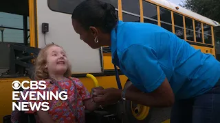 School bus driver forms unexpected bond with 5-year-old girl