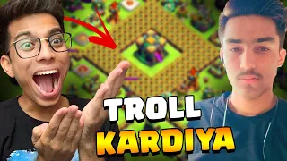 my subscriber challenged me & i trolled him 😂 (Clash of Clans)