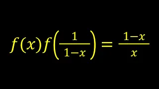 Solving an Interesting Functional Equation