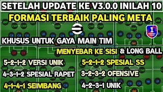 INILAH 10 FORMASI TERBAIK PALING META EFOOTBALL 2023 KHUSUS GAYA MAIN MENYEBAR KE SISI & LONG BALL