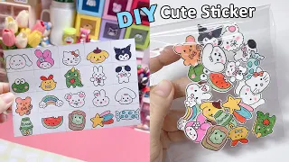 Cách làm Sticker nổi Cute/ DIY cute Sticker/ Liam Channel