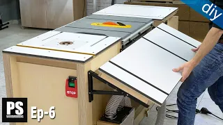 DIY Folding Outfeed Table for Table Saw / Mobile Workbench EP 6