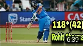 Rohit Sharma ✔Hight score 🆚 42 balls 118 Runs India high score highlight #cricket