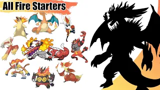 All Fire Starters Pokémon Fusion Gen 1 to Gen 9 | Max S