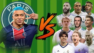 PSG-Mbappe vs Real Madrid Legends💪(Ronaldo-Zidane--R9-Bale)