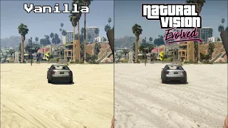 Grand Theft Auto V (GTA 5) | Vanilla vs NaturalVision Evolved (NVE) | Graphics Mods Comparison