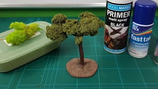 Realistic Scenic Trees - Lichen & Flock Foliage Technique