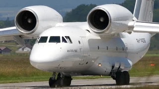RARE! Antonov AN- 74 RA-74006 Take-Off at Bern Airport